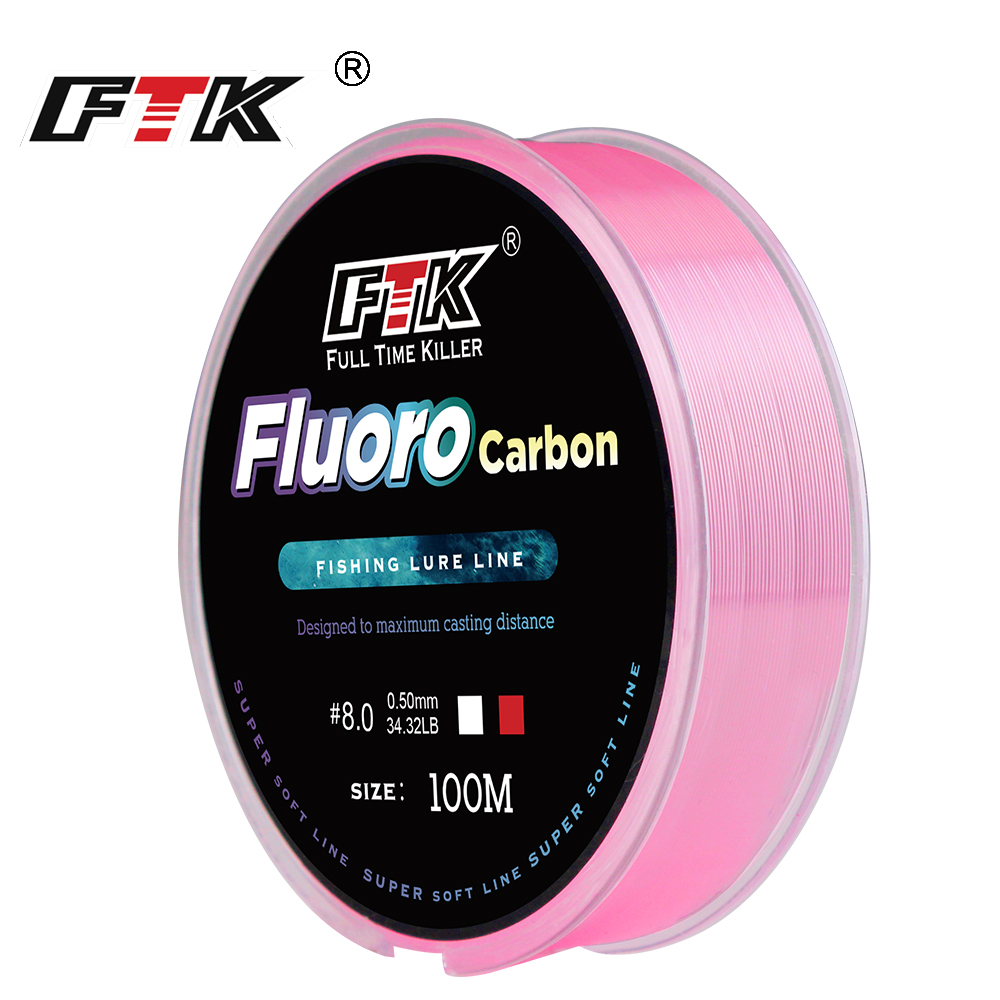 Copolymer Line - FTK 100m 4.13-34.32LB Fluorocarbon Fishing Lure