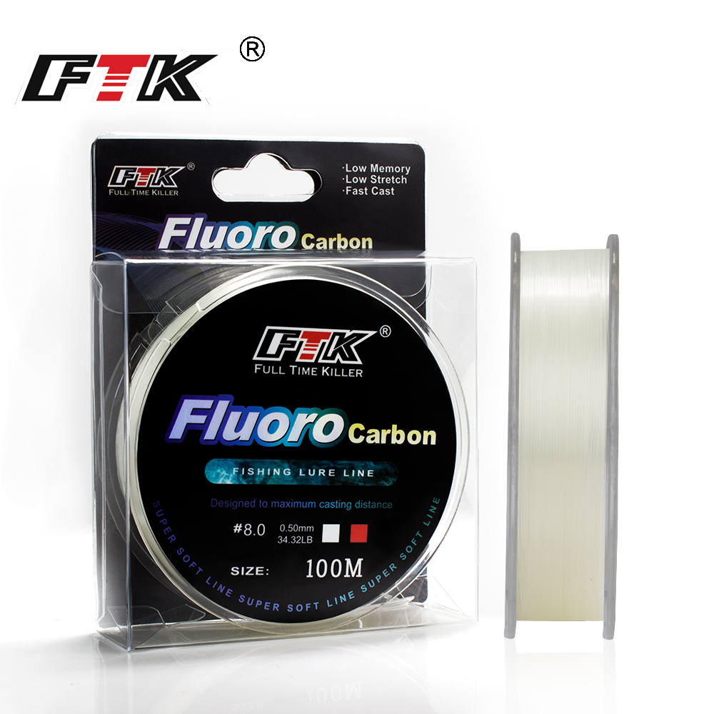 FTK 100m 4.13-34.32LB Fluoroca - Copolymer Line recension och pris