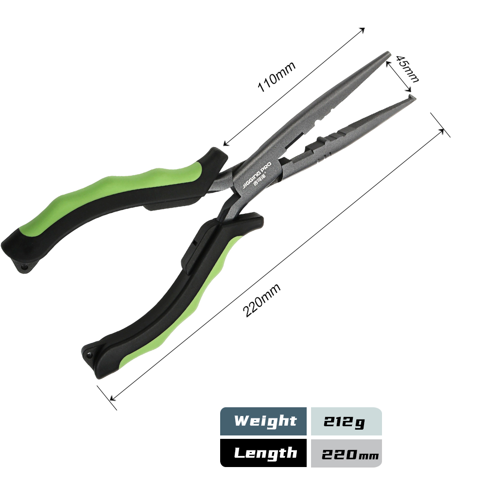 JIGGINGPRO Long Nose Fishing P - Freshwater Line recension och pris