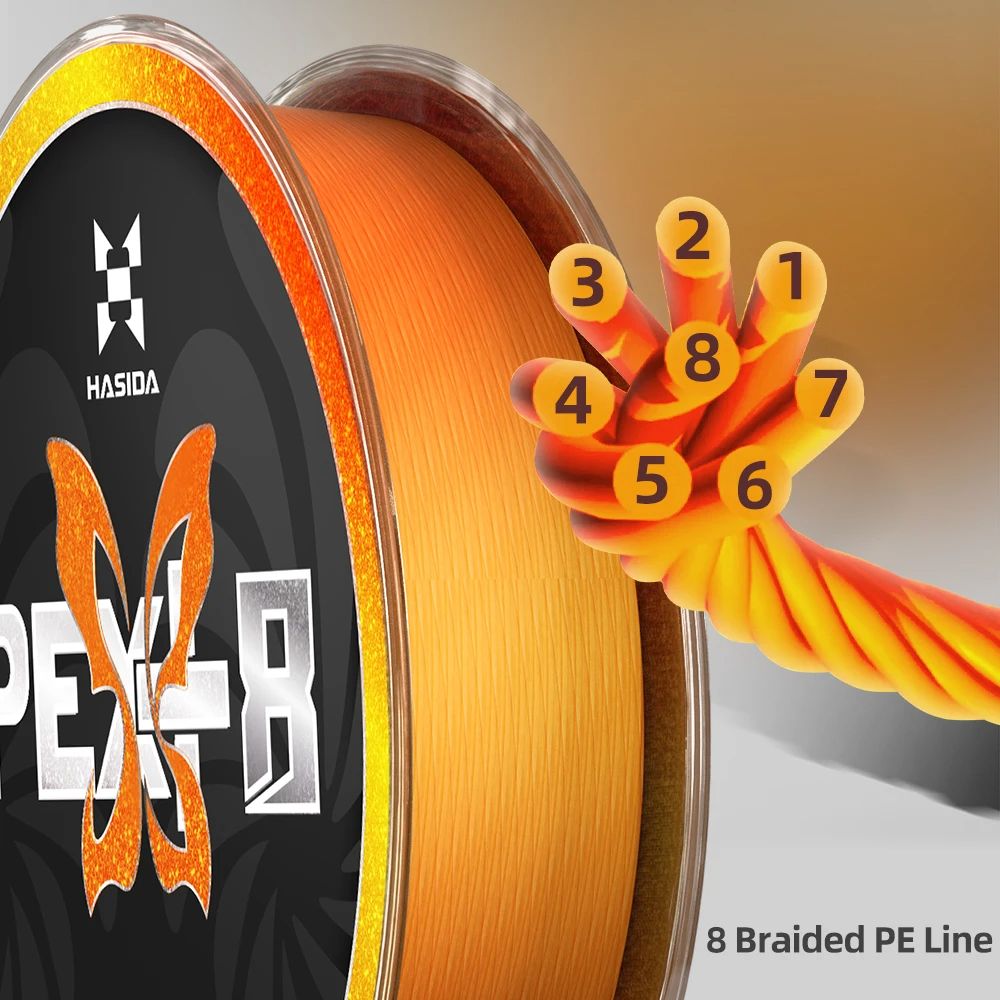 HASIDA Butterfly 100m 8Braided - Copolymer Line recension och pris